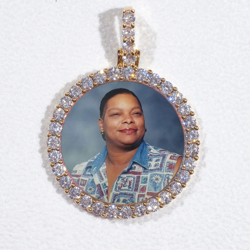 3D CIRCLE CUSTOM PICTURE PENDANT SMALL SIZE