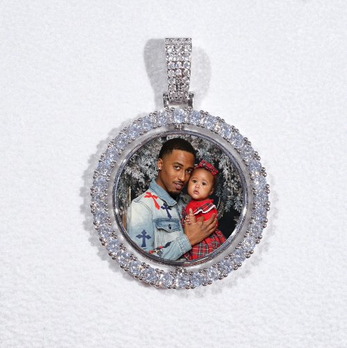3D Spinning 2-Faced Custom Picture Pendant