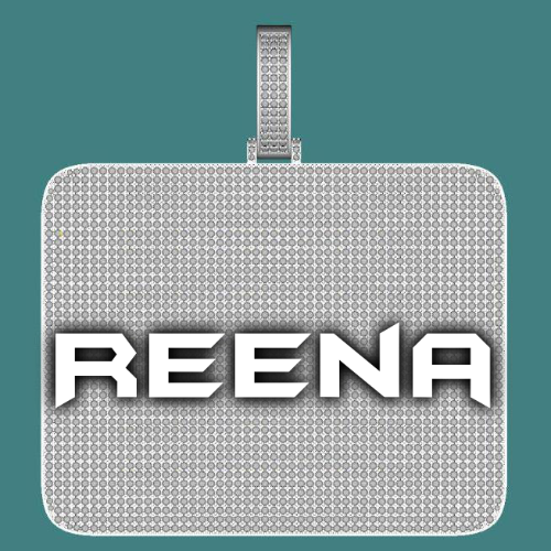 CUSTOM LETTER NECKLACE 3D BIG SQUARE