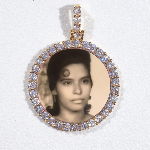 3D CIRCLE CUSTOM PICTURE PENDANT SMALL SIZE