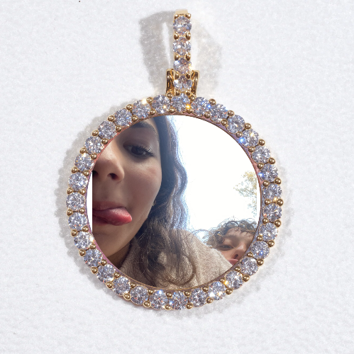 3D CIRCLE CUSTOM PICTURE PENDANT SMALL SIZE