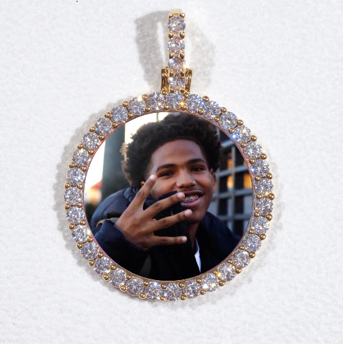 3D CIRCLE CUSTOM PICTURE PENDANT SMALL SIZE