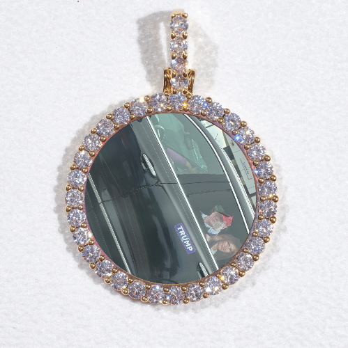 3D CIRCLE CUSTOM PICTURE PENDANT SMALL SIZE