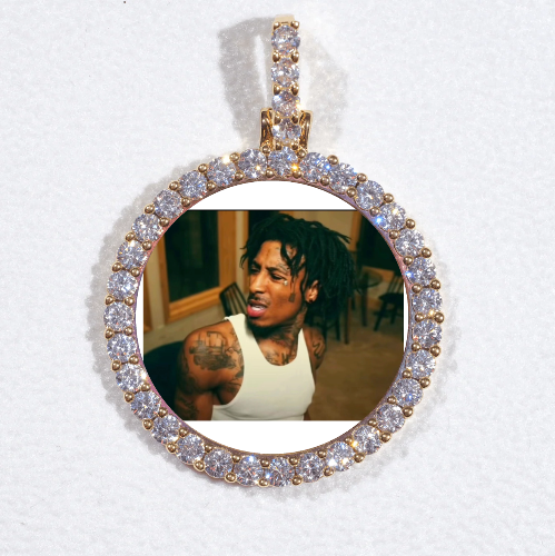 3D CIRCLE CUSTOM PICTURE PENDANT SMALL SIZE