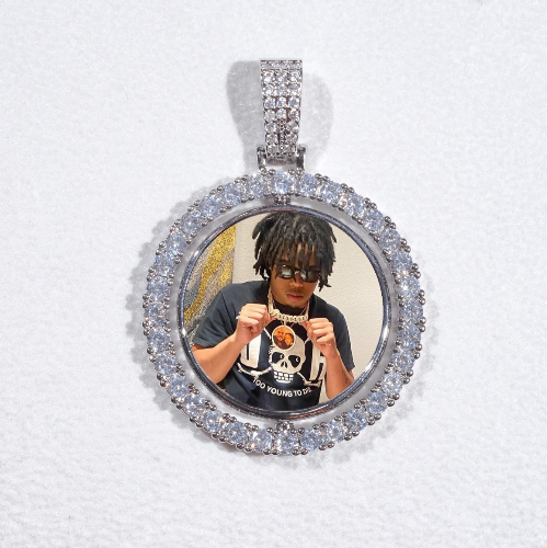 3D Spinning 2-Faced Custom Picture Pendant