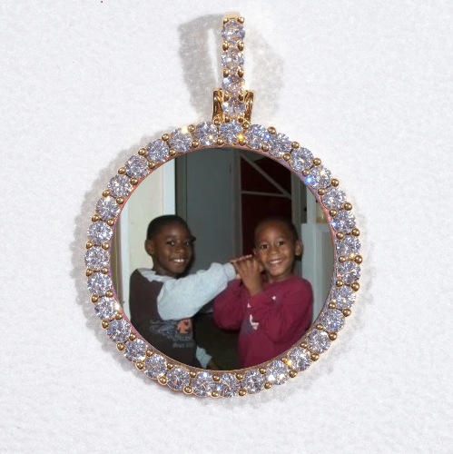 3D CIRCLE CUSTOM PICTURE PENDANT SMALL SIZE