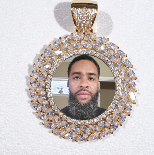 Large 3D Wheat Ear Custom Picture Pendant