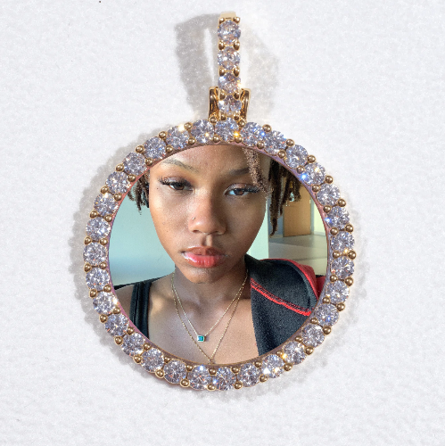 3D CIRCLE CUSTOM PICTURE PENDANT SMALL SIZE