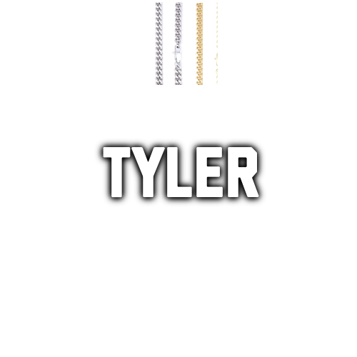Custom Letters Baguette Two Layer Necklace
