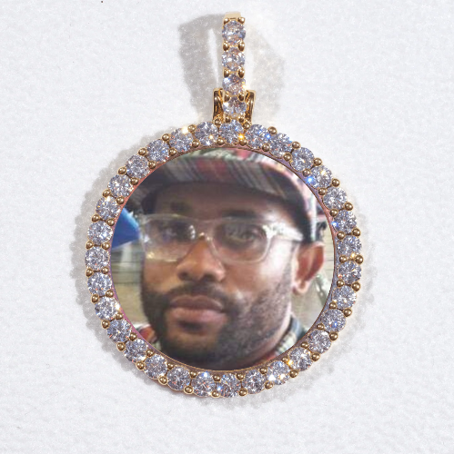 3D CIRCLE CUSTOM PICTURE PENDANT SMALL SIZE
