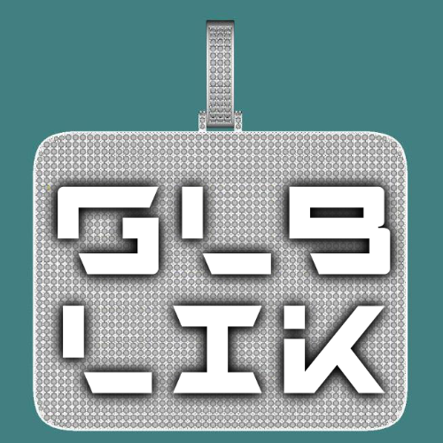 CUSTOM LETTER NECKLACE 3D BIG SQUARE