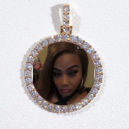 3D CIRCLE CUSTOM PICTURE PENDANT SMALL SIZE