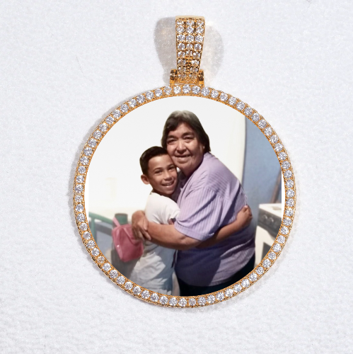 MEDIUM 3D CIRCLE CUSTOM PICTURE PENDANT