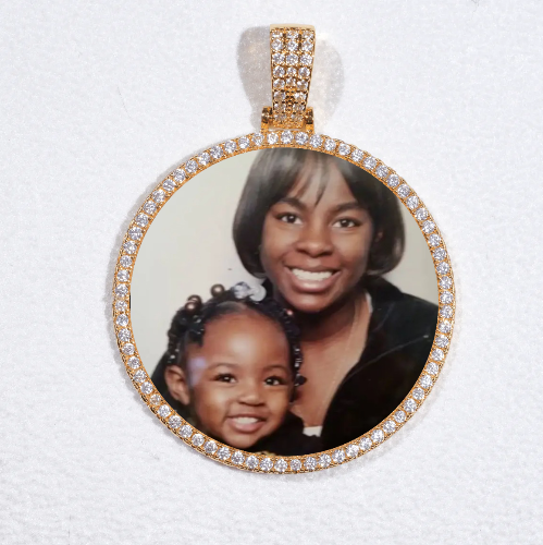 MEDIUM 3D CIRCLE CUSTOM PICTURE PENDANT