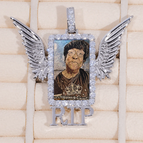 RIP WING 3D CUSTOM PICTURE PENDANT