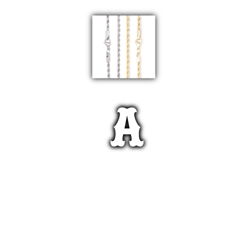 Custom Letters Freibeuter Font Necklace