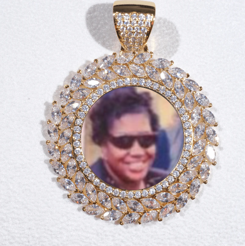 Large 3D Wheat Ear Custom Picture Pendant