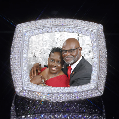 3D CUSTOM PICTURE ICED RING
