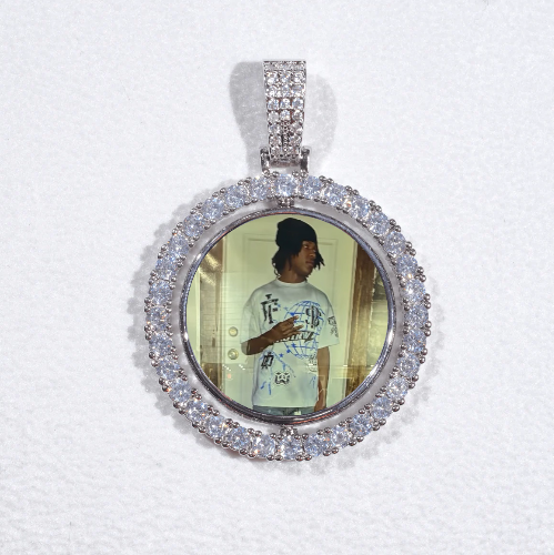 3D Spinning 2-Faced Custom Picture Pendant
