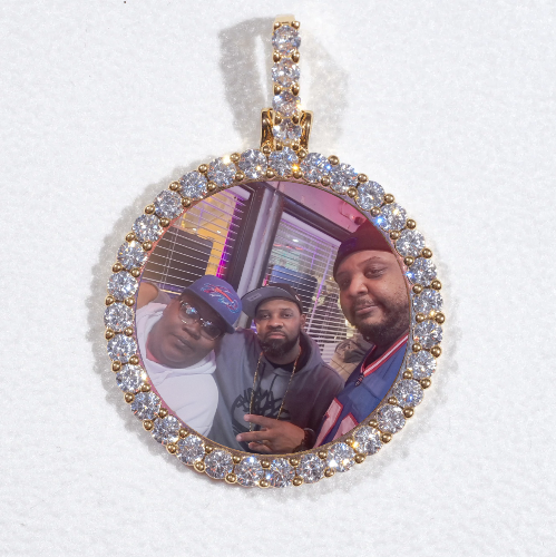 3D CIRCLE CUSTOM PICTURE PENDANT SMALL SIZE