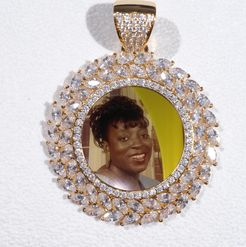 Large 3D Wheat Ear Custom Picture Pendant