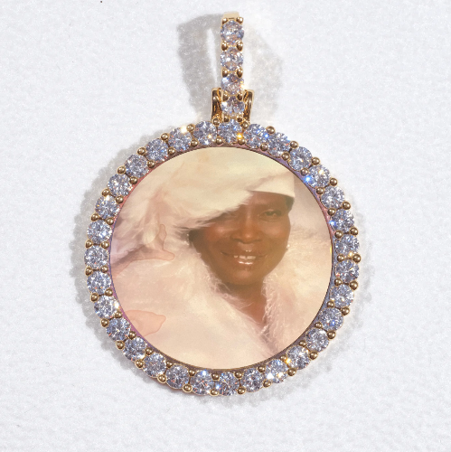 3D CIRCLE CUSTOM PICTURE PENDANT SMALL SIZE