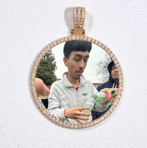 MEDIUM 3D CIRCLE CUSTOM PICTURE PENDANT