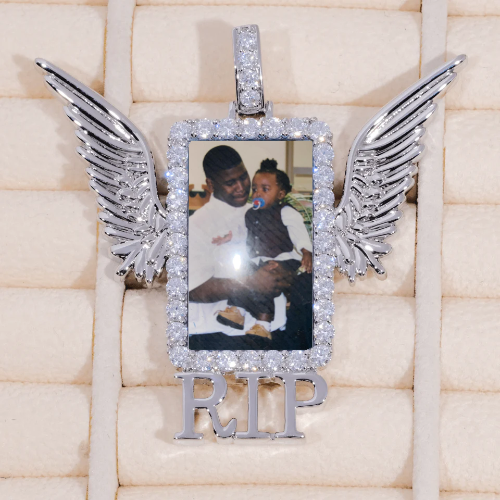 RIP WING 3D CUSTOM PICTURE PENDANT