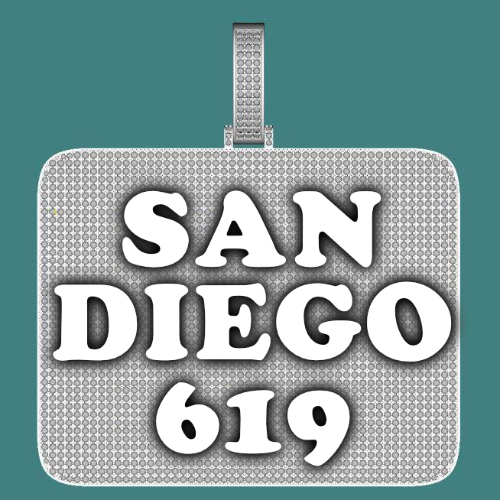 CUSTOM LETTER NECKLACE 3D BIG SQUARE