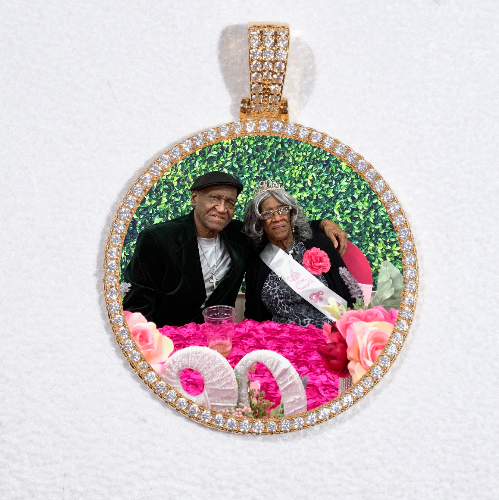 MEDIUM 3D CIRCLE CUSTOM PICTURE PENDANT