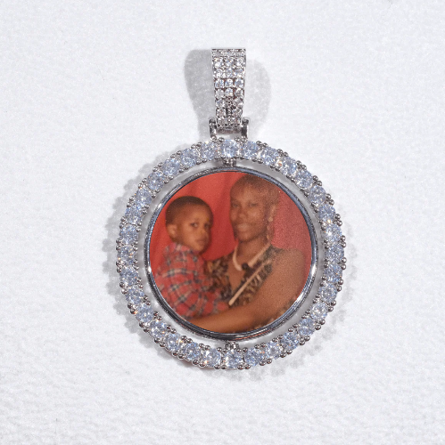 3D Spinning 2-Faced Custom Picture Pendant