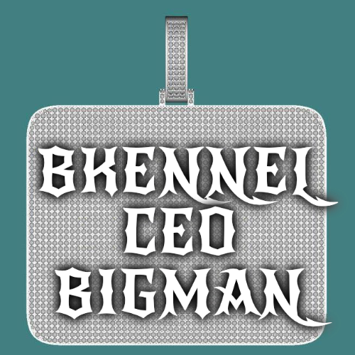 CUSTOM LETTER NECKLACE 3D BIG SQUARE