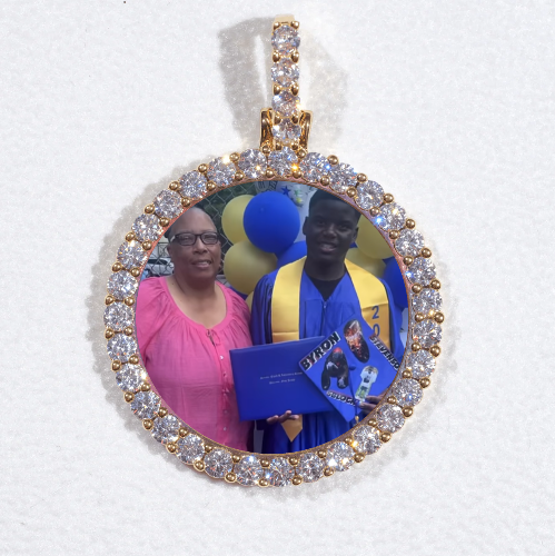3D CIRCLE CUSTOM PICTURE PENDANT SMALL SIZE