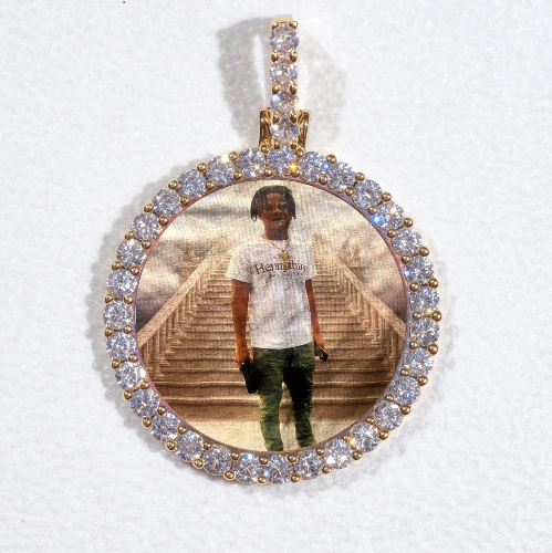 3D CIRCLE CUSTOM PICTURE PENDANT SMALL SIZE
