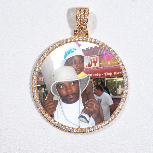 MEDIUM 3D CIRCLE CUSTOM PICTURE PENDANT