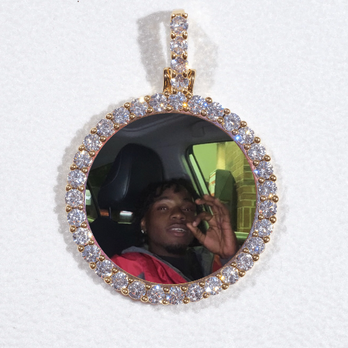 3D CIRCLE CUSTOM PICTURE PENDANT SMALL SIZE