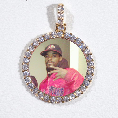 3D CIRCLE CUSTOM PICTURE PENDANT SMALL SIZE