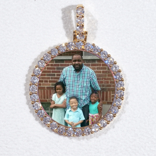 3D CIRCLE CUSTOM PICTURE PENDANT SMALL SIZE