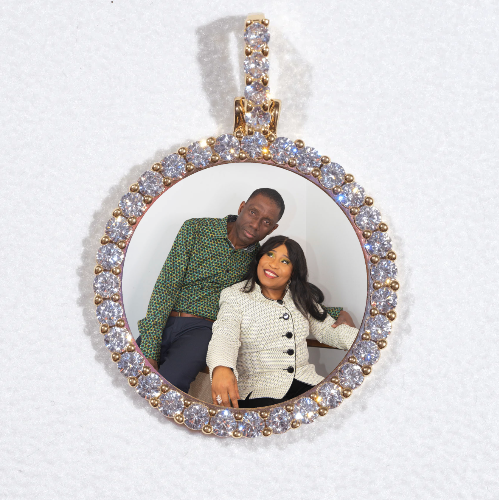 3D CIRCLE CUSTOM PICTURE PENDANT SMALL SIZE