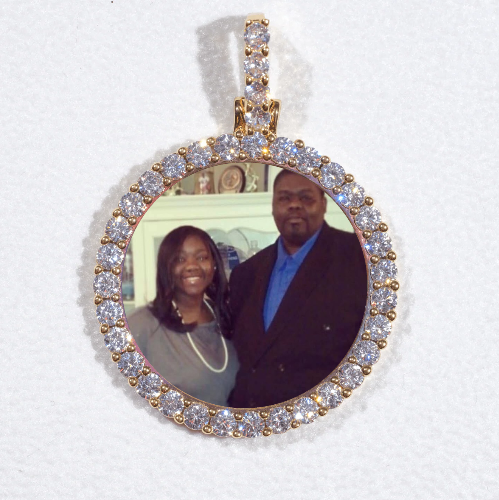 3D CIRCLE CUSTOM PICTURE PENDANT SMALL SIZE