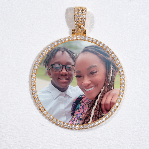 MEDIUM 3D CIRCLE CUSTOM PICTURE PENDANT
