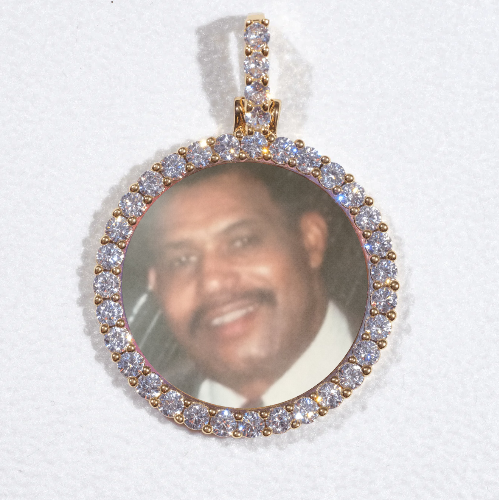 3D CIRCLE CUSTOM PICTURE PENDANT SMALL SIZE