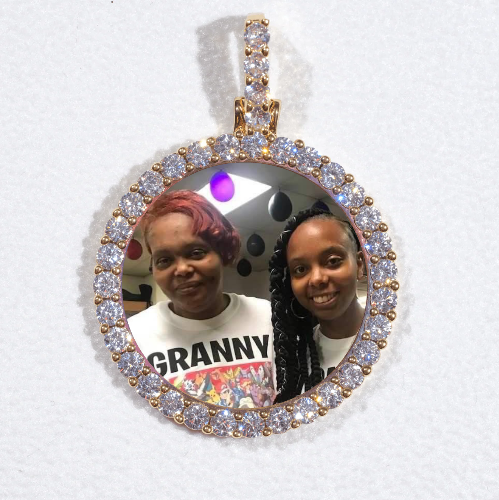 3D CIRCLE CUSTOM PICTURE PENDANT SMALL SIZE