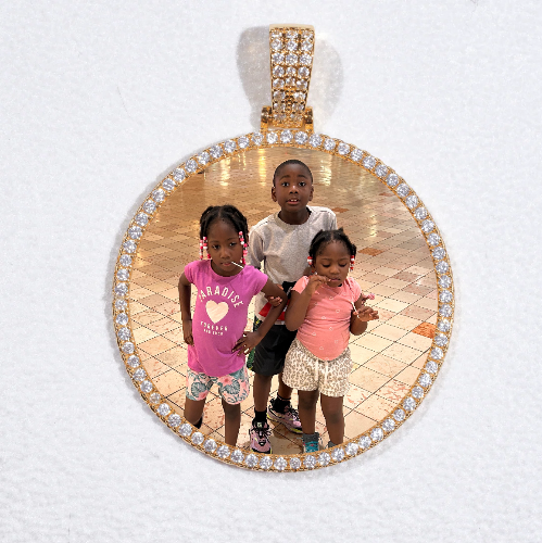 MEDIUM 3D CIRCLE CUSTOM PICTURE PENDANT