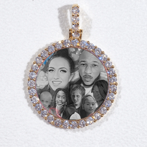 3D CIRCLE CUSTOM PICTURE PENDANT SMALL SIZE