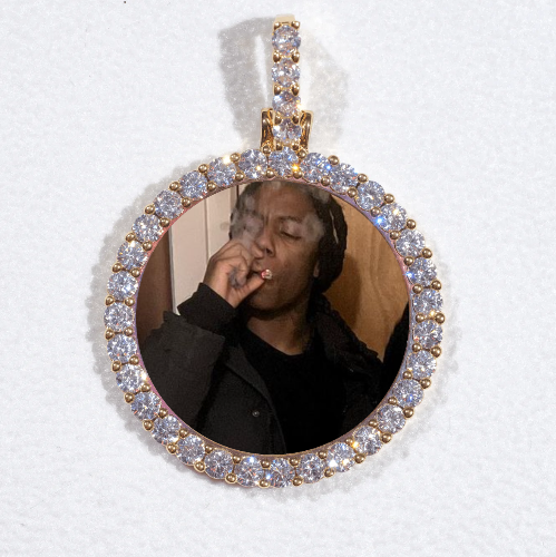 3D CIRCLE CUSTOM PICTURE PENDANT SMALL SIZE