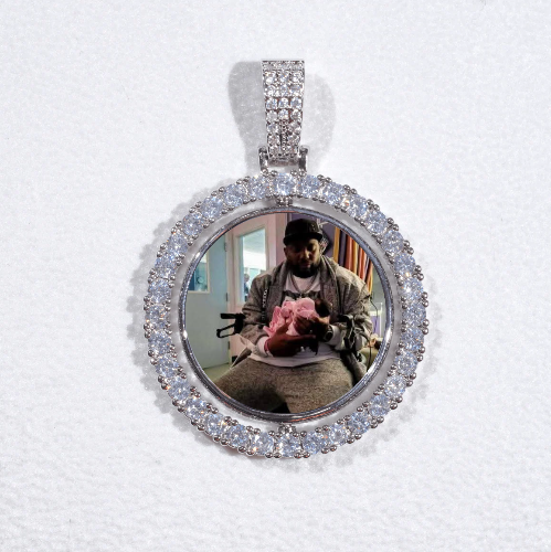 3D Spinning 2-Faced Custom Picture Pendant