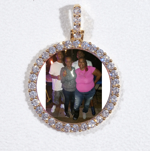 3D CIRCLE CUSTOM PICTURE PENDANT SMALL SIZE