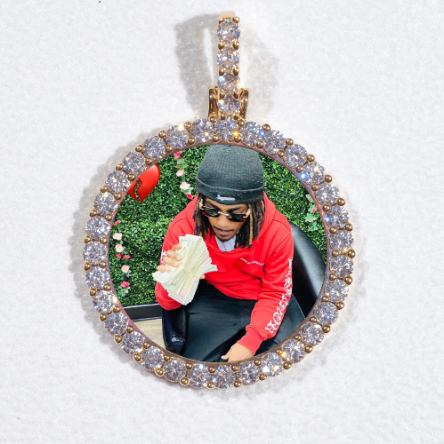 3D CIRCLE CUSTOM PICTURE PENDANT SMALL SIZE