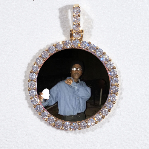 3D CIRCLE CUSTOM PICTURE PENDANT SMALL SIZE